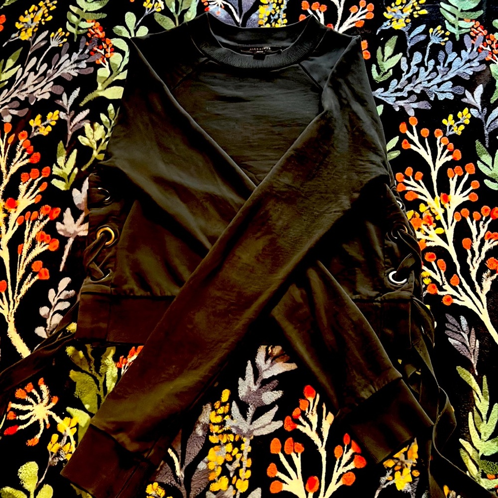 All Saints Black Sweatshirt